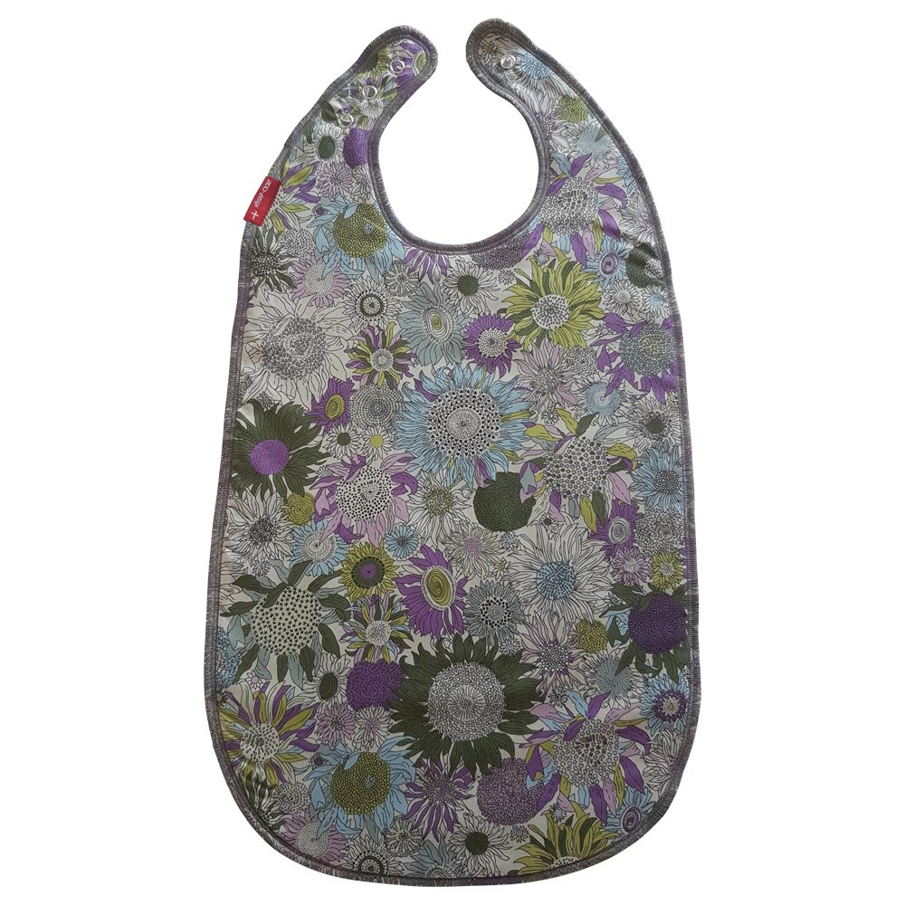 Bib for eating Sunflower   purple Liberty