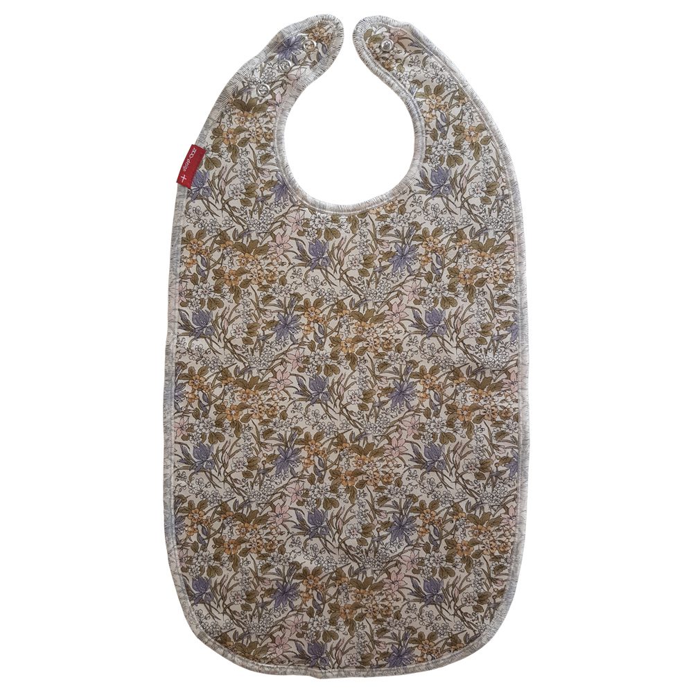 Bib for eating Tiny purple flower Liberty