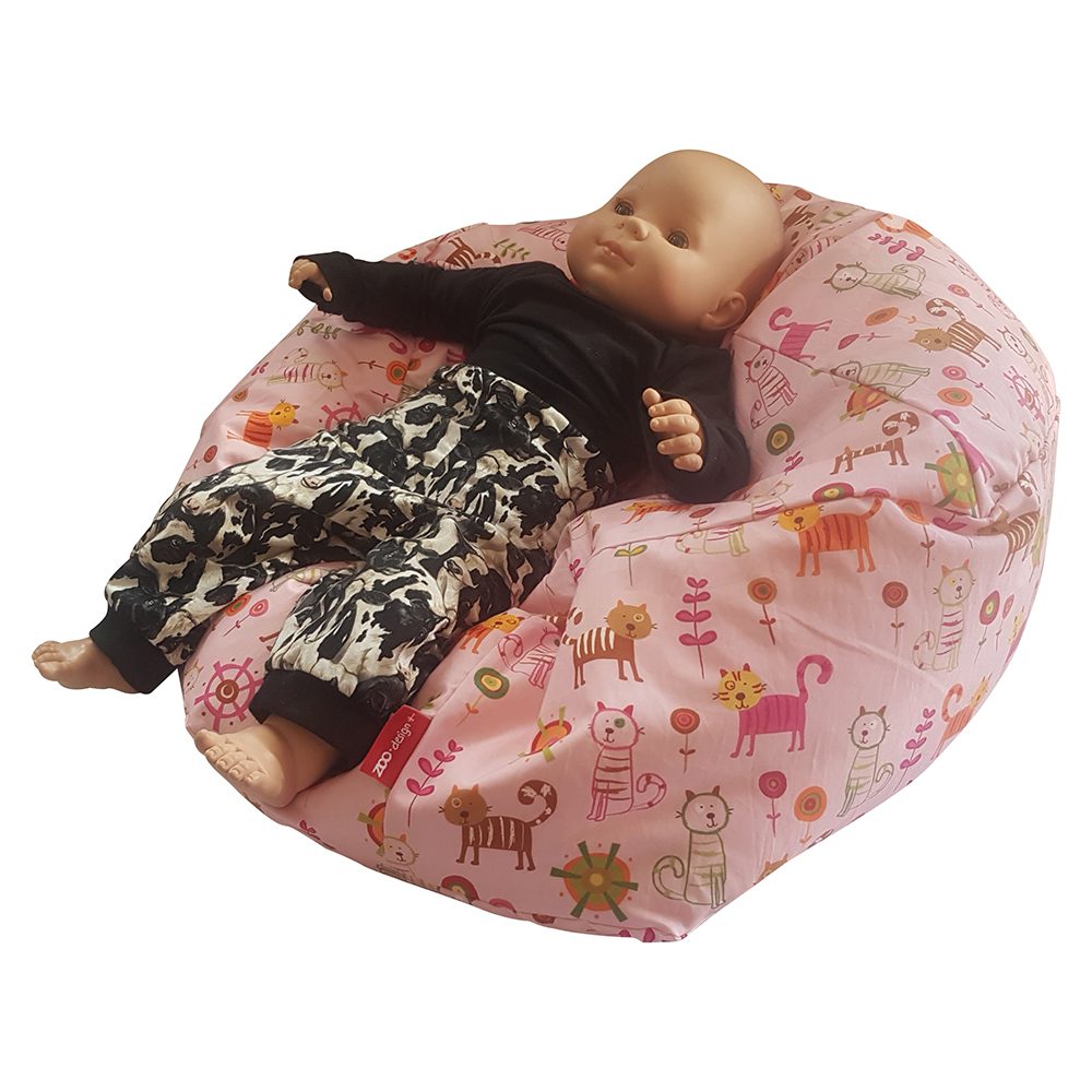 Saekkestol pink katte